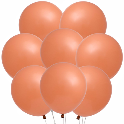 Teak Brown Latex Balloons 12" 8ct