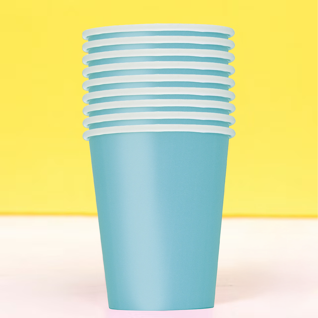Sea Blue 9oz Paper Cups, 14ct