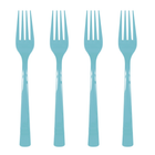 Terrific Teal Plastic Forks, 18ct