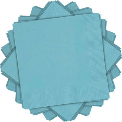 Terrific Teal Solid Luncheon Paper Napkins, 20ct