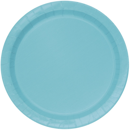 Terrific Teal Round 9" Dinner Plates, 16ct