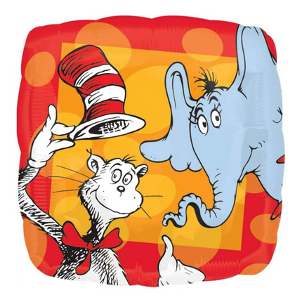 The Cat in the Hat Foil Balloon 18 Inches, 1ct
