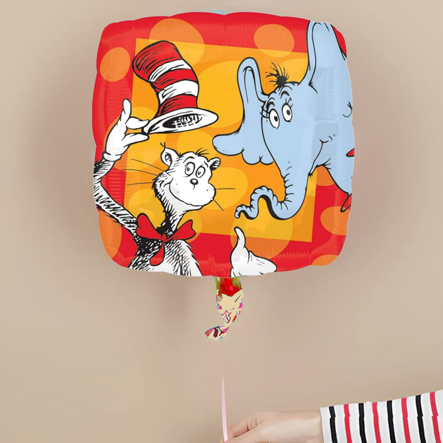 The Cat in the Hat Foil Balloon 18 Inches, 1ct