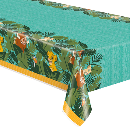 Lion King set component: The Lion King Birthday Plastic Table Cover, 54 x 84 Inches
