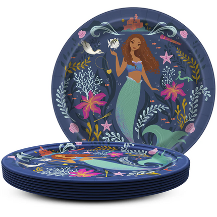 Disney’s The Little Mermaid™ Ariel & Friends Paper Dinner Plates - 8 Ct.