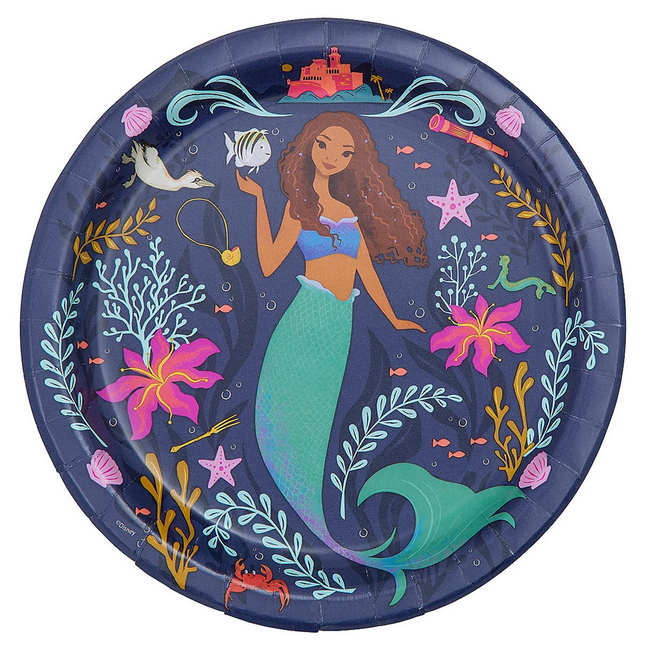 Disney’s The Little Mermaid™ Ariel & Friends Paper Dinner Plates - 8 Ct.