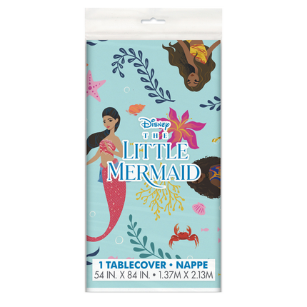 The Little Mermaid Plastic Tablecover - 54 inch x 84 inch