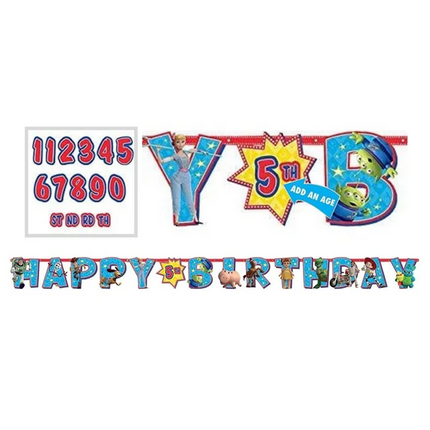 Toy Story 4 Happy Birthday Age Banner 10 ft