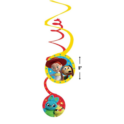 Toy Story 4 Spiral Hanging Decorations 12 ct