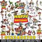 58 Toy Story Cliparts PNG Bundle - Digital Instant Download