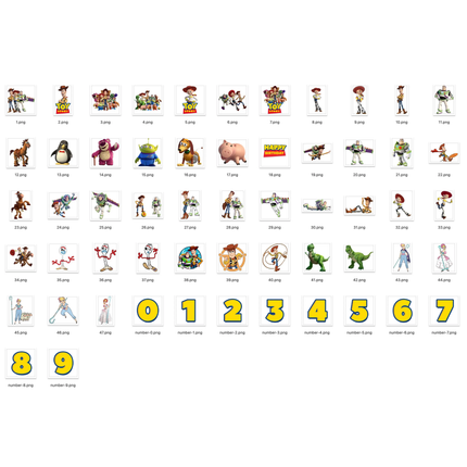 58 Toy Story Cliparts PNG Bundle - Digital Instant Download