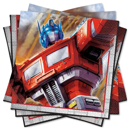 Transformers Luncheon Paper Napkins 16 ct - product detail included in the set