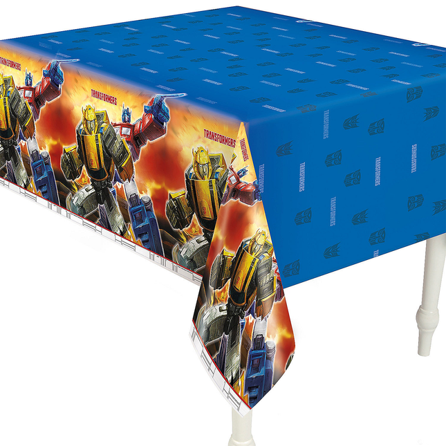 Transformers Optimus Prime & Bumblebee Plastic Tablecloth