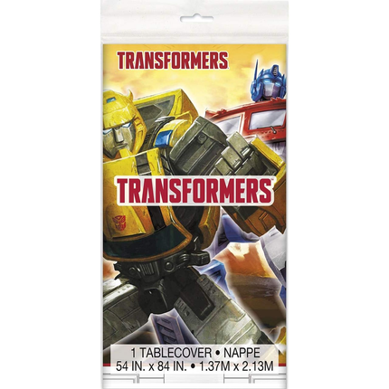 Transformers Optimus Prime & Bumblebee Plastic Tablecloth