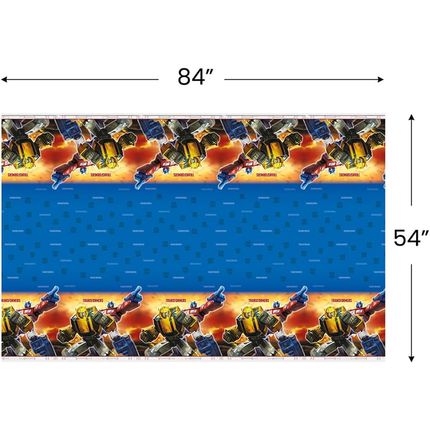 Transformers Optimus Prime & Bumblebee Plastic Tablecloth