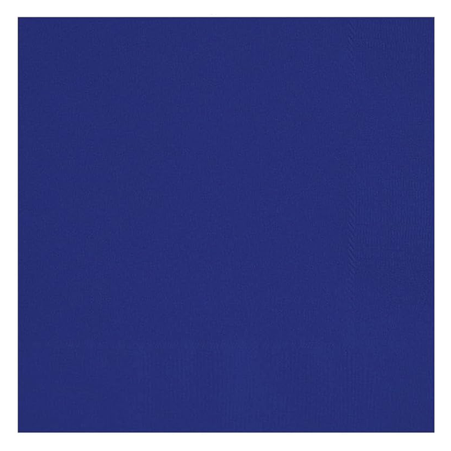 True Navy Blue Solid Luncheon Paper Napkins, 20ct