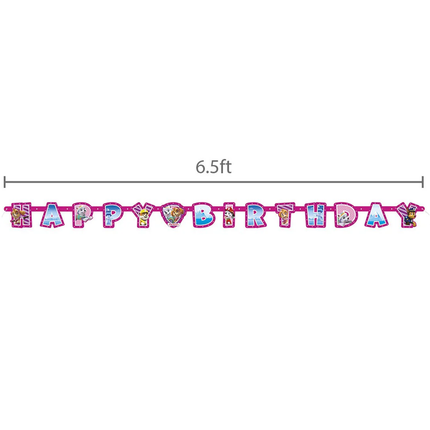 Paw Patrol Skye Girl Jointed Happy Birthday Banner, 6.5 ft
