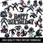 30 Venom Clipart Png Files Instant Download