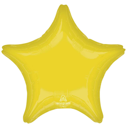 Vibrant Yellow Star Foil Balloon – 18 Inches