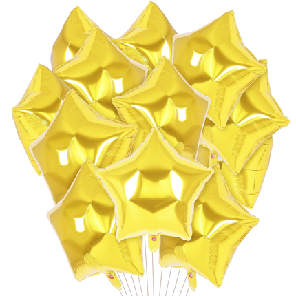 Vibrant Yellow Star Foil Balloon – 18 Inches