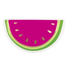 Watermelon Shaped Plates (8ct) | Foil Stamped Party Plates