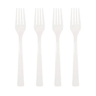 White Solid Plastic Forks, 18ct