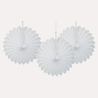 White Tissue Paper Fans 6