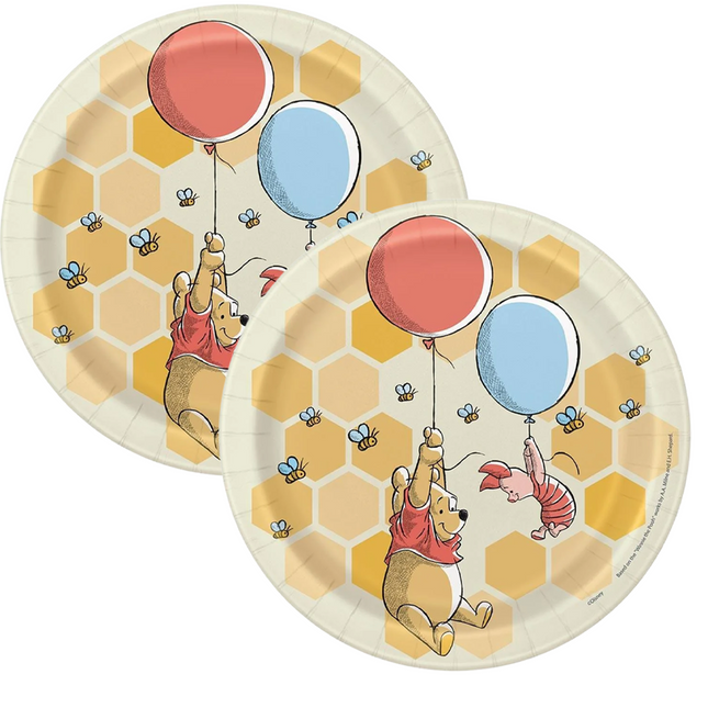 Winnie the Pooh Dessert Paper Plates, 7 in, 8 Ct