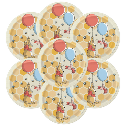 Winnie the Pooh Dessert Paper Plates, 7 in, 8 Ct
