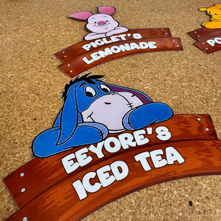 Winnie the Pooh Party Drink Labels, 4ct