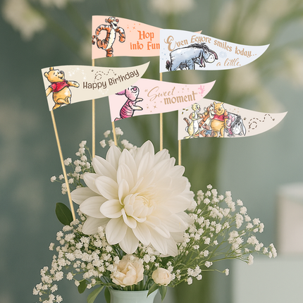 Winnie the Pooh Pennant Toppers 10 ct