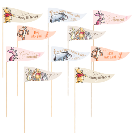 Winnie the Pooh Pennant Toppers 10 ct