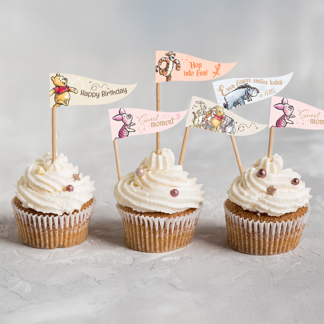 Winnie the Pooh Pennant Toppers 10 ct