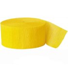 Yellow Crepe Paper Streamer, 81 ft