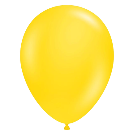 Yellow Latex Balloons 12"