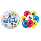 Ahoy Pirate Foil and Latex Balloon Bundle - set overview