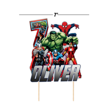 Avengers CardStock Cake Topper 7"