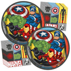Avengers Dinner Plates and Napkins Set for 16 Guests - coordinated party set