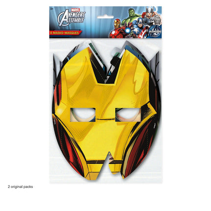 Avengers Party Masks, 16 Count Bundle - original package contents