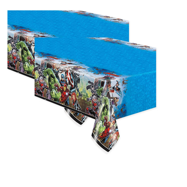Avengers Party Tablecloths, 2 Pack Bundle - coordinated party set