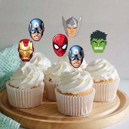 Avengers Superhero Cupcake Toppers 10 ct