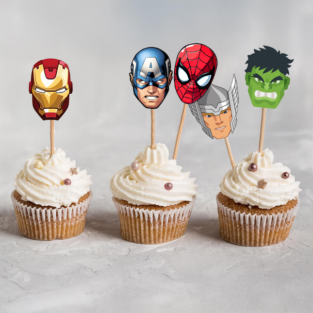 Avengers Superhero Cupcake Toppers 10 ct