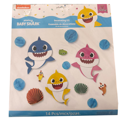Baby Shark™ Decorating Kit – 14 Pieces
