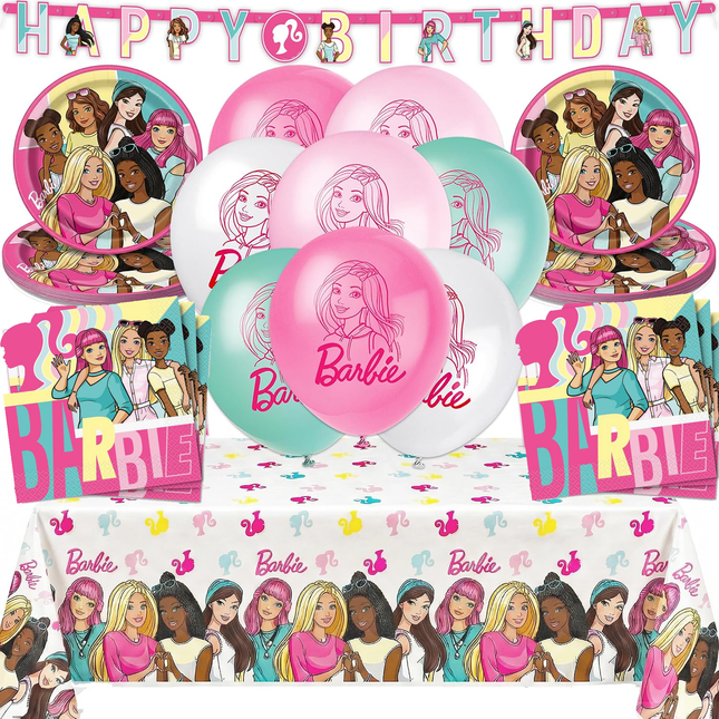 Barbie Birthday Party Decorations and Supplies – Serves 16 Guests