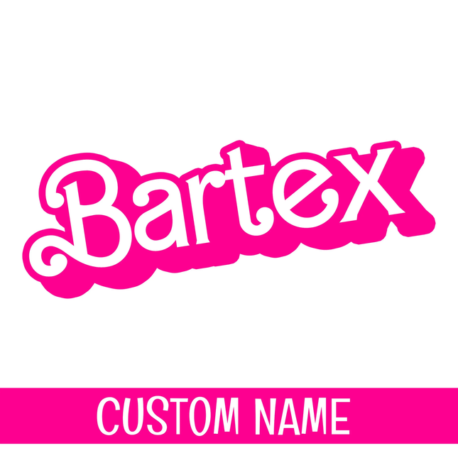 Pink Barbie Custom Logo - Digital Download