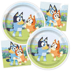 Bluey Dessert Plates and Napkins Set for 16 Guests - coordinated party set