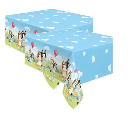 Bluey Party Tablecloths, 2 Pack Bundle - coordinated party set