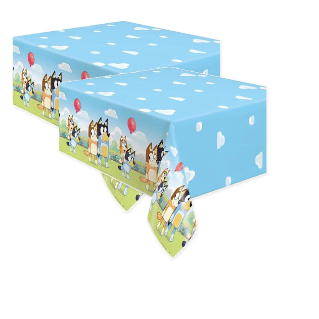 Bluey Party Tablecloths, 2 Pack Bundle - coordinated party set