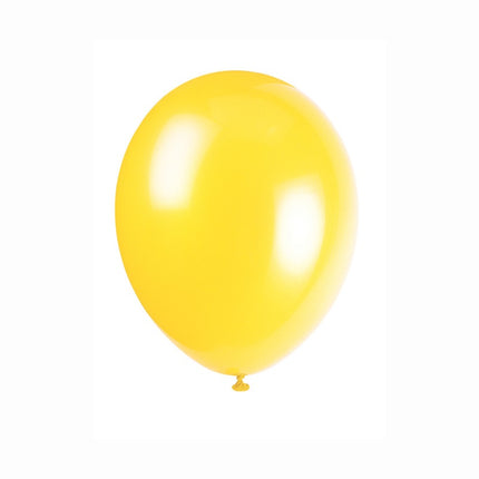 Canary Yellow Latex Balloons 12", 50 Count