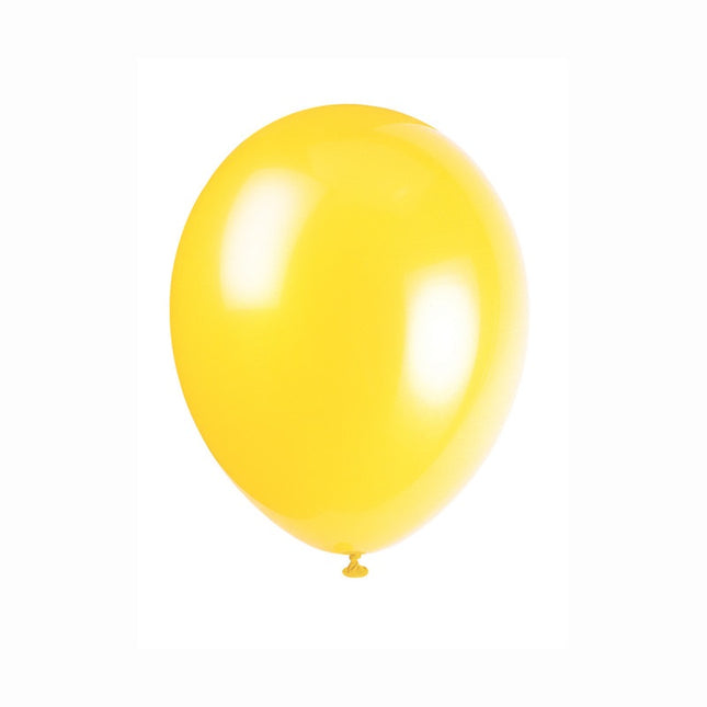 Canary Yellow Latex Balloons 12", 50 Count